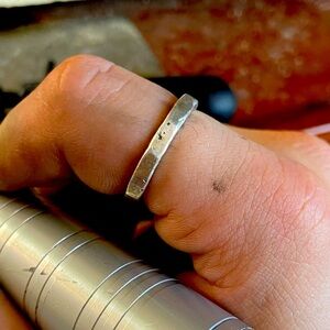 Beautiful silver stack ring size 10 1/2 made with comfort and style in mind,